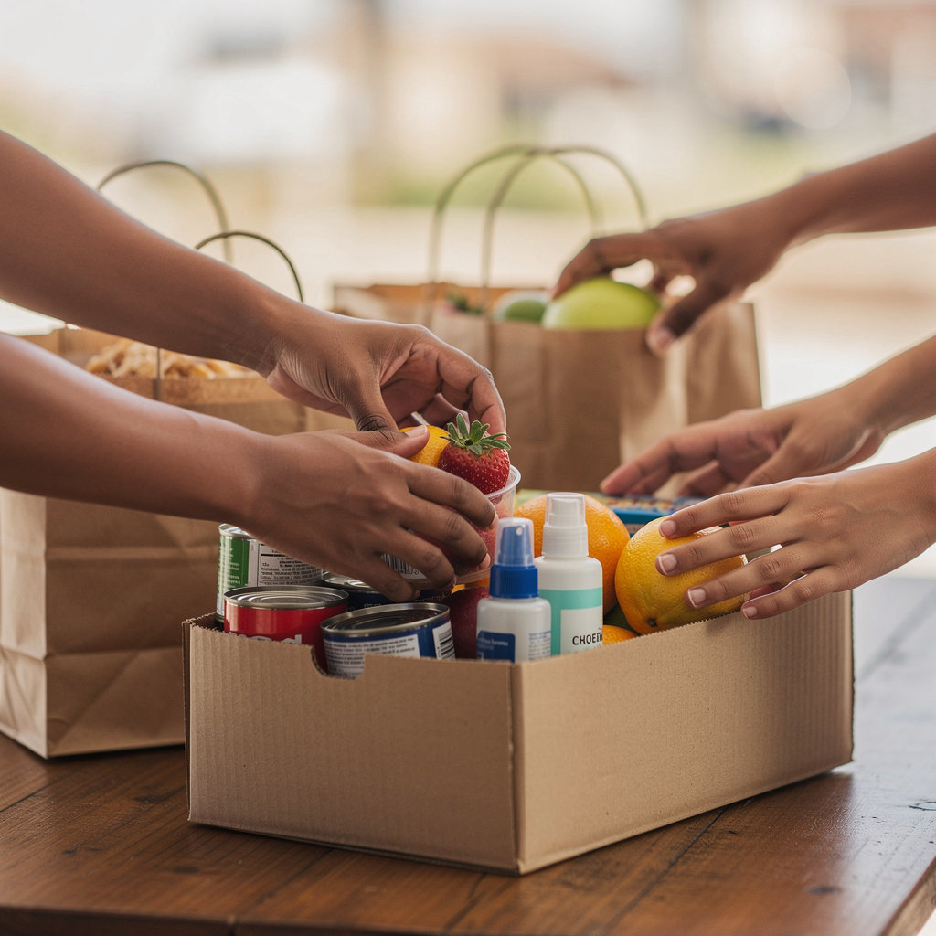 Maranatha Chapel volunteers serving the San Diego community through food drives and outreach programs